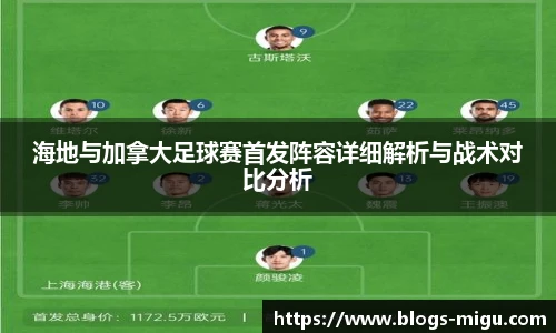 海地与加拿大足球赛首发阵容详细解析与战术对比分析