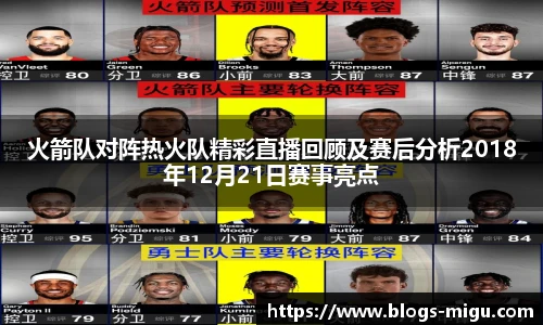 火箭队对阵热火队精彩直播回顾及赛后分析2018年12月21日赛事亮点
